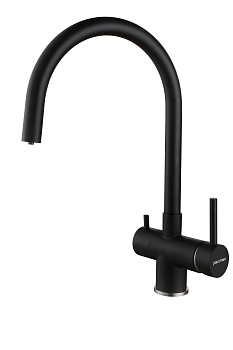 Смеситель для кухни Paulmark HELLER He213218-401 на раковину антрацит без термостата