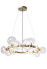 Люстра подвесная Crystal Lux Agata (Агата) Agata SP15 V2 Gold/Transparente