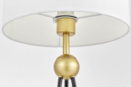 Настольная лампа Lumina Deco Belforte (Белфорте) LDT 5527 GD+WT