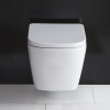 Унитаз подвесной BelBagno ALBANO BB120CHR/BB120SC белый с сиденьем микролифт безободковый каскадный смыв