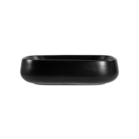 Раковина из сантехнического фарфора Aquatek AQ5526-MB 60х40 накладная цвет черный без отверстий под смеситель