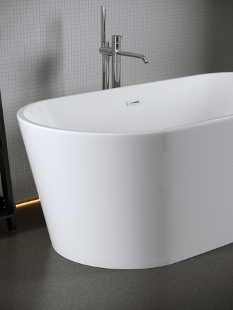 Ванна акриловая Sancos Mimi FB01 170х80 отдельностоящая овальная с каркасом