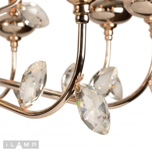 Люстра подвесная iLamp Dames (Дамес) 1020-10+5 GD - фото 3