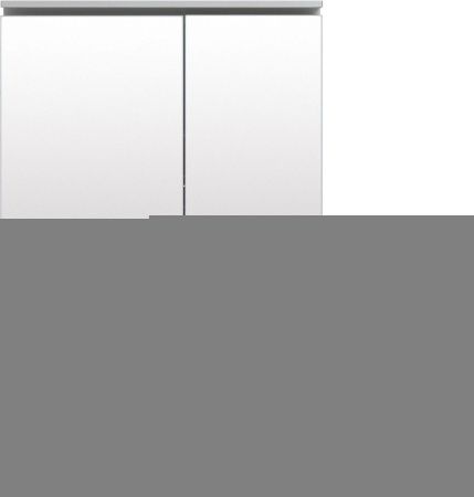 Зеркало-шкаф De Aqua Алюминиум 00261765 70х80 подвесной