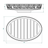 Мыльница THG Marquise platinum decor A7G-A02-4607