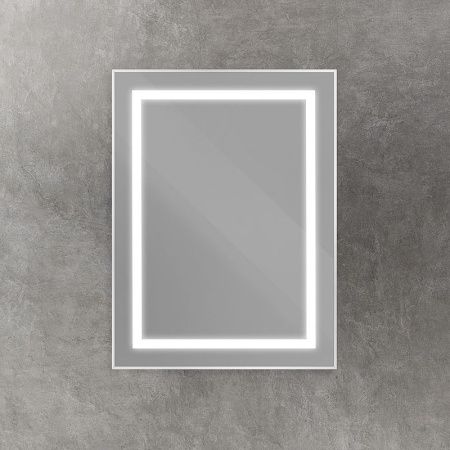 Зеркало с подсветкой BelBagno Kraft SPC-KRAFT-500-800-SENS-AL 50х80 подвесное