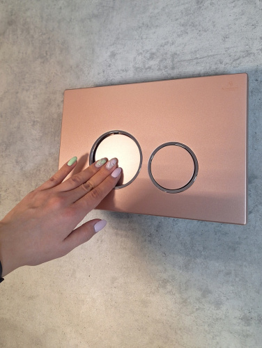 Клавиша смыва механическая AltroBagno Beni aggiuntivi AltroBagnoPFP005FQ цвет розовый металик - фото 4