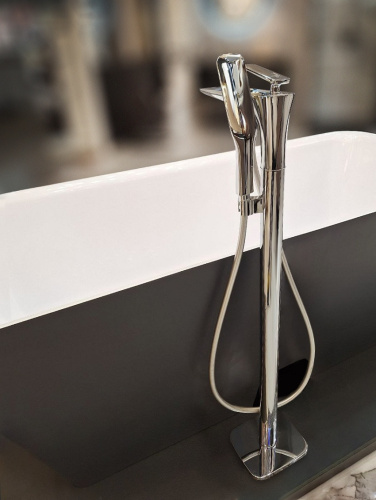 Смеситель для ванны AltroBagno Aperto AltroBagnoAperto020201Cr напольный хром - фото 3