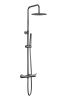 Душевая стойка AQG Urban Flow 21UFR25UFD12 настенная цвет оружейная сталь