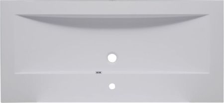 Раковина из искусственного камня Aquanet Мадонна НФ-00007495 120х60 полувстраиваемая цвет белый 1 отверстие под смеситель