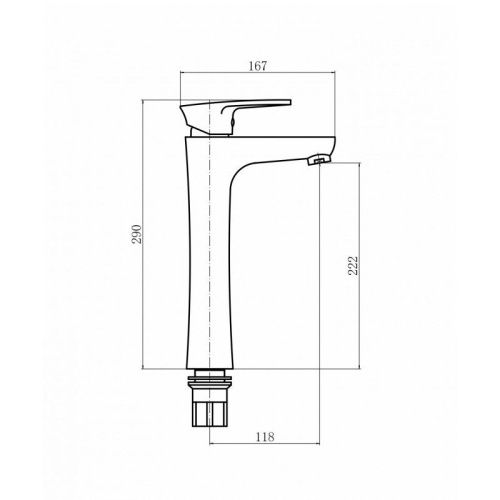 Смеситель для раковины Plstart PL3005-8 на столешницу белый - фото 3