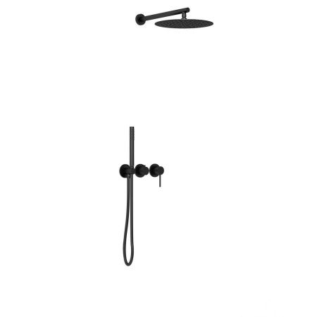 Душевая система Vincea VSFW-4G01MB встраиваемая в стену цвет черный с термостатом