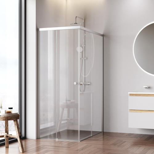 Душевой уголок Am.Pm X-joy W94G-403-120280-MТ1К 119х79 стекло прозрачное профиль хром матовый без поддона