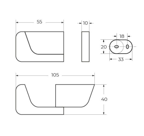 Крючок Art&Max PLATINO AM-E-7086BL - фото 2