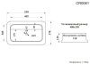 Раковина из сантехнического фарфора Cerutti SPA CR0061 50х40 накладная цвет белый 1 отверстие под смеситель