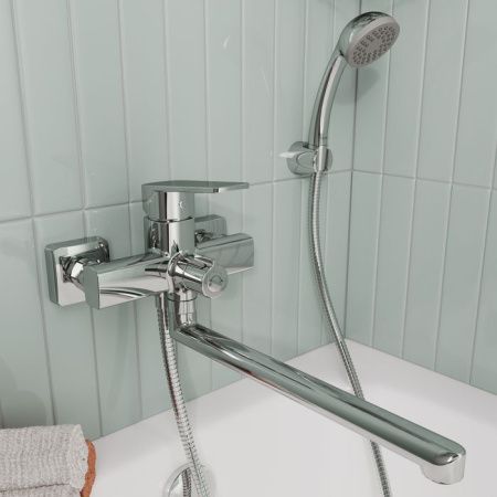 Смеситель для ванны Milardo Poli POLSB00M10 настенный хром