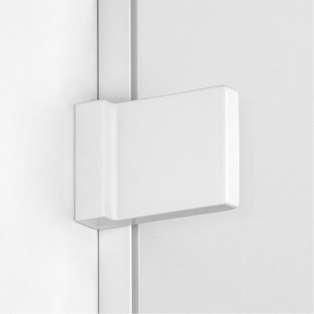 Душевая шторка на ванну New Trendy AVEXA White EXK-2975 110х150 стекло прозрачное профиль белый ориентация правая