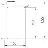 Смеситель для раковины Clever Saona Slim 61175 на столешницу черный