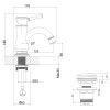 Смеситель LeMark Peretto LM6306RB на раковину черный