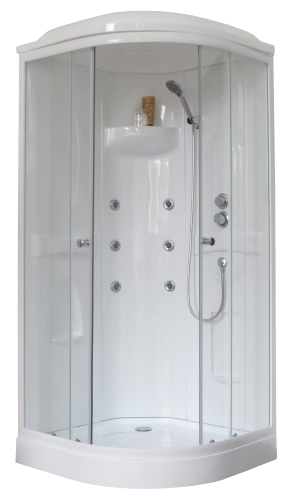 Душевая кабина Royal Bath НК RB90HK2-T 90х90 четверть круга с крышей