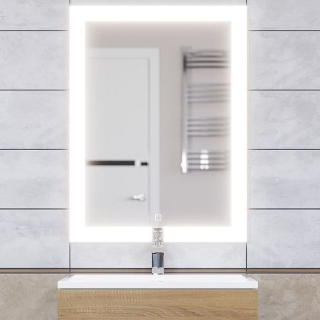Зеркало с подсветкой и антизапотевателем Uperwood Barsa 2920205443 60х80 подвесное