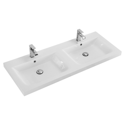 Раковина Cezares ECO 120 см CZR-1200/480-2-LV-MR-ECO подвесная цвет белый - фото 2