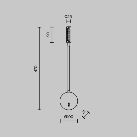 Бра Maytoni Technical Stem C035WL-L3CH3K