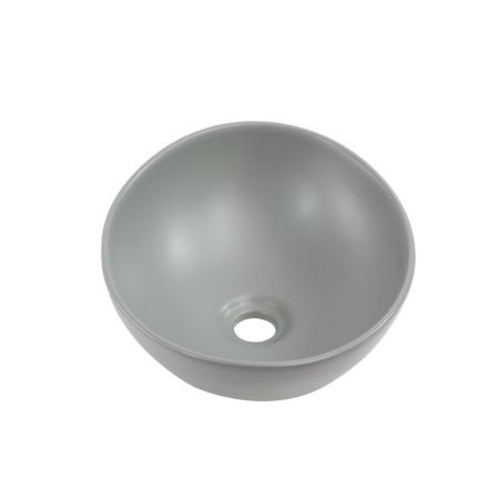 Раковина из сантехнического фарфора Melana 7138MG-805 40х30 накладная цвет серый без отверстий под смеситель