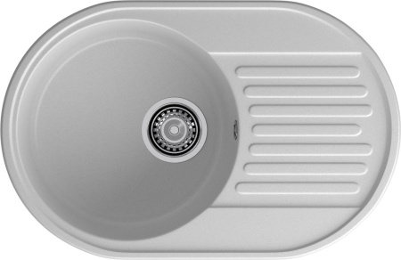 Кухонная мойка Granfest Quarz 18 серый 74х48 цвет серый поверхность матовая