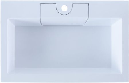 Раковина из искусственного камня Aquanet Фортуна 00182523 70х50 полувстраиваемая цвет белый 1 отверстие под смеситель