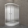 Душевой уголок Тритон Коралл Щ0000068950 120х80 стекло с рисунком профиль белый с поддоном