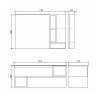 Зеркало-шкаф Comforty Турин 00004137136CF 120х80 подвесной цвет бежевый