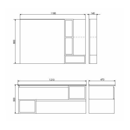 Зеркало-шкаф Comforty Турин 00004137136CF 118х80 - фото 2
