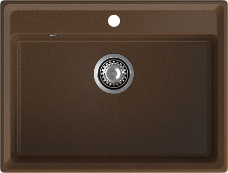 Кухонная мойка Granfest Level LV-660 терракот 66х50 цвет коричневый поверхность матовая