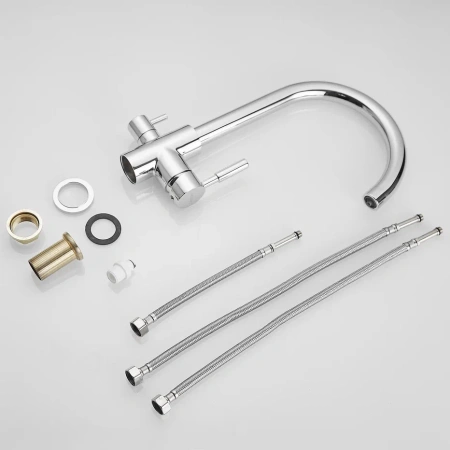 Смеситель для кухни Shevanik S168 на мойку хром