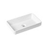 Раковина из сантехнического фарфора Lavinia Boho Bathroom Sink Slim 33311004 60х30 накладная цвет белый без отверстий под смеситель