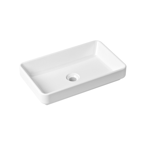 Раковина из сантехнического фарфора Lavinia Boho Bathroom Sink Slim 33311004 55х34 накладная цвет белый глянцевый без отверстий под смеситель - фото 2