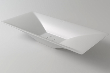 Раковина из искусственного камня Holbi SIRIUS 77 1.02.018.11.1 77х35 накладная цвет белый матовый