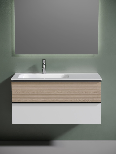Тумба под раковину Sancos DELTA DL100LW 99,5х44,5х50 настенная - фото 5