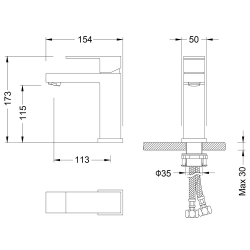 Смеситель Timo Selene 2061/16F на раковину белый матовый без термостата - фото 2 Смеситель Timo Selene 2061/16F на раковину белый матовый без термостата - фото 2