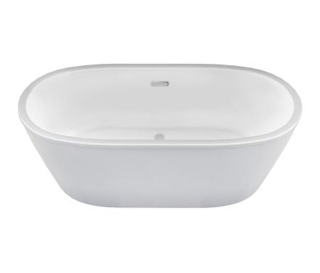 Ванна акриловая Aima Design TONDO 01тон17480с 175х80 отдельностоящая овальная с ножками