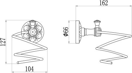 Держатель для фена Savol S-005855B