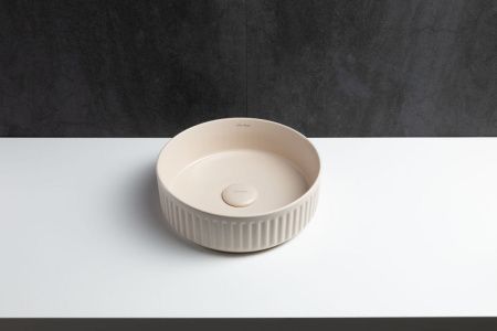 Раковина керамическая Allen Brau Fantasy 4.11032.IV 40х40 накладная цвет бежевый без отверстий под смеситель