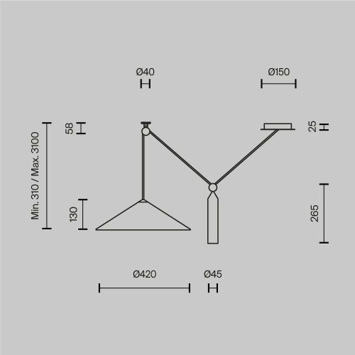 Светильник подвесной Wertmark Technical Peso Pendant P080PL-01W - фото 5