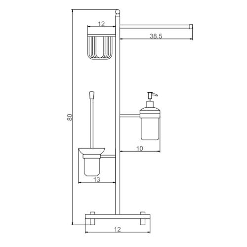 Стойка Savol S-00B02 - фото 3