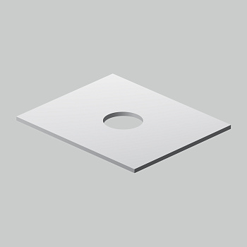 Столешница Am.Pm Func M8FST0601WG 60х50 накладная цвет белый