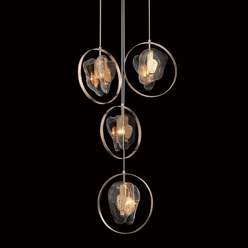 Светильник подвесной Delight Collection Cowley (Цовлеы) P60669-4 gold/clear - фото 4