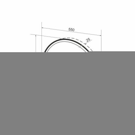 Зеркало с подсветкой Wellsee 7 Rays' Spectrum 172201790 60х60 подвесное