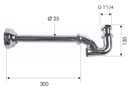 Сифон для раковины Remer 972114 хром