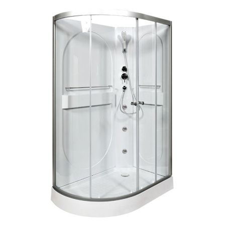 Душевая кабина AvaCan L602RNGM 120х80 асимметричная без крыши ориентация правая